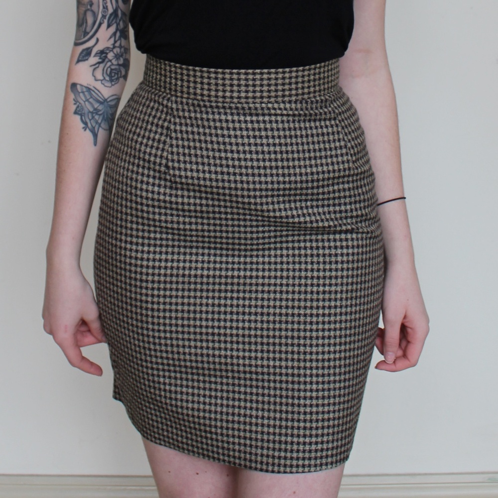 60s Checkered Skirt